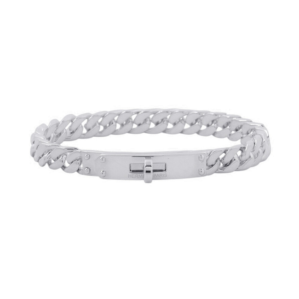 Hermes Kelly Gourmet TPM Bracelet, SV925 Silver, Size SH. (HERMES Gourmet)